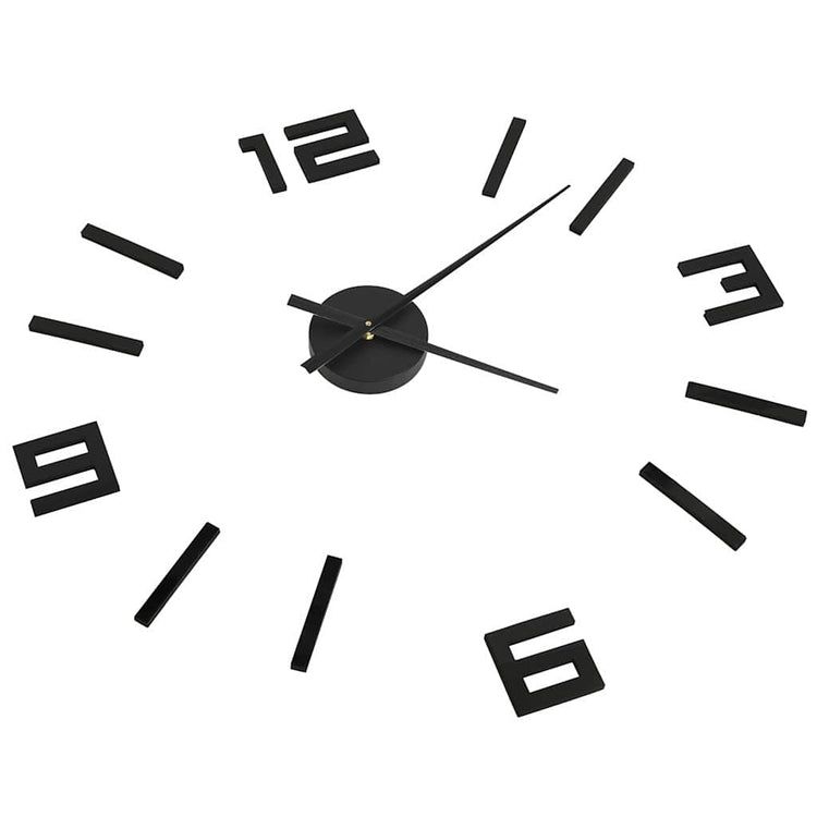 Vidaxl 3D Wanduhr Moderne xxl 100 cm schwarz