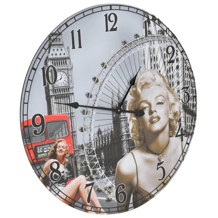 Vidaxl Wanduhr Vintage -Stil 60 cm