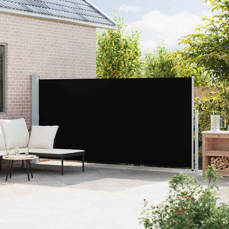 Vidaxl Garden Bildschirm ausziehbar 180 x 500 cm Schwarz