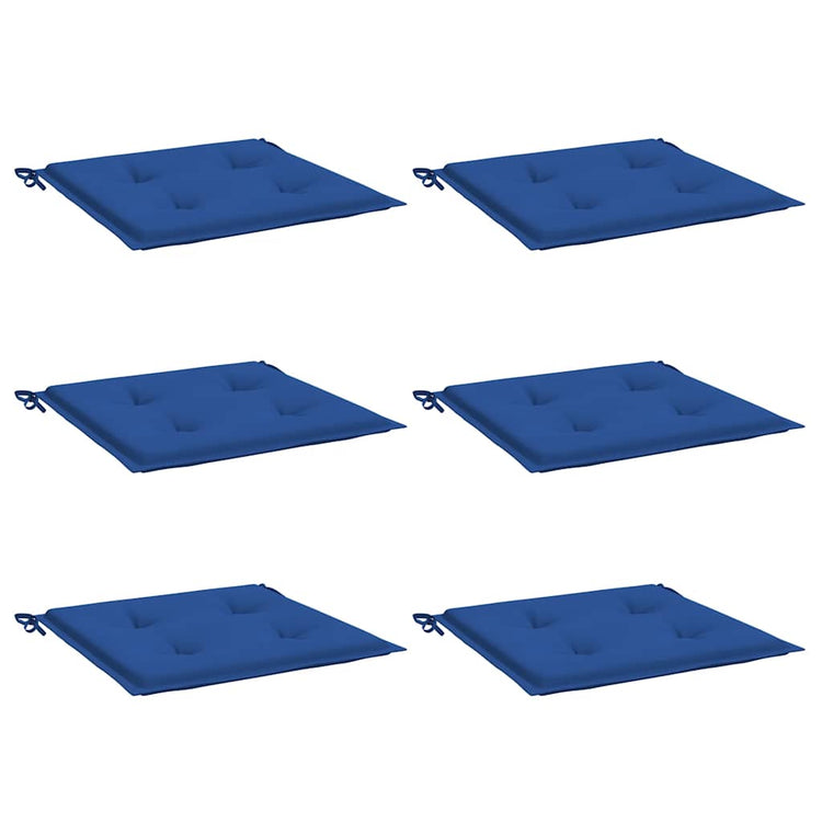 Vidaxl Gartenstuhl Kissen 6 Stcs 40x40x3 cm Oxford Fabric Royal Blue