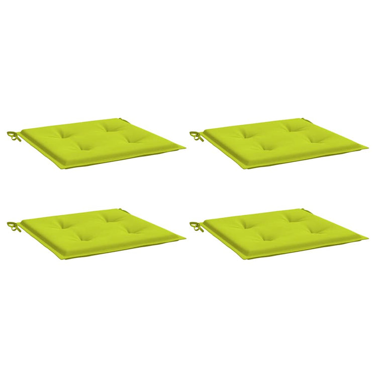 Vidaxl Gartenstuhl Kissen 4 Stcs 40x40x3 cm Oxford Stoff hellgrün