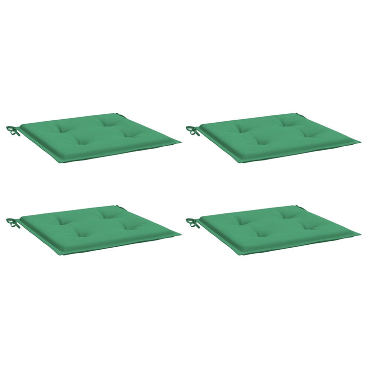 Vidaxl Gartenstuhl Kissen 4 ST 50 x 50 x 3 cm Oxford Stoff grün