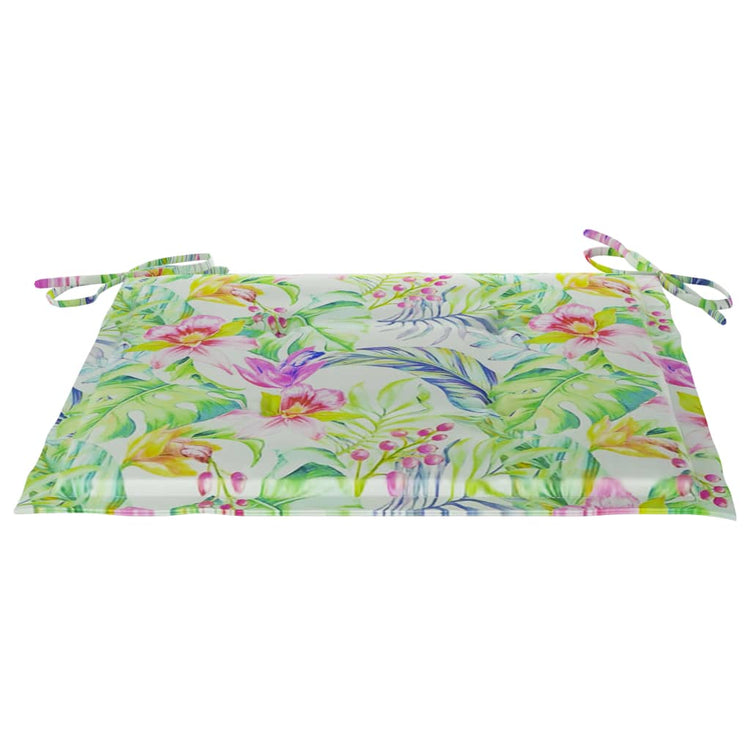 Vidaxl Gartenstuhl Kissen 4 ST 50 x 50 x 3 cm Oxford Stoffblattmuster