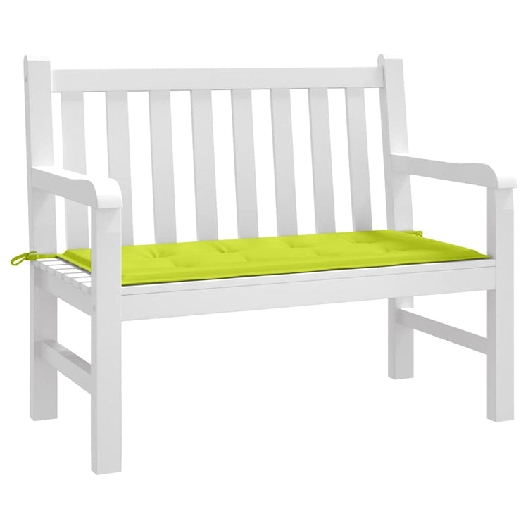 Vidaxl Garden Bench Kissen 100x50x3 cm Oxford Stoff hellgrün