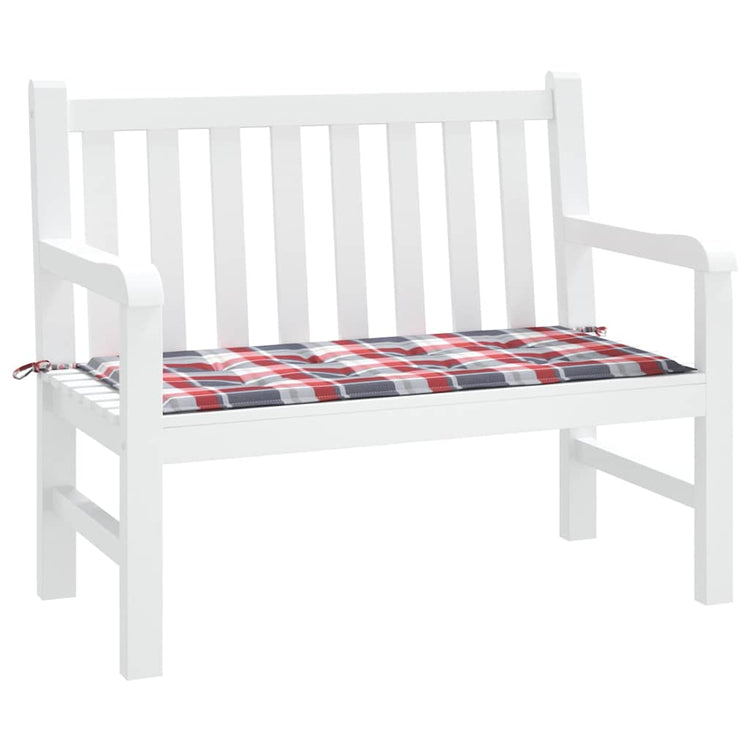 Vidaxl Gartenbank Kissen 100x50x3 cm Oxford Stoff Diamond Muster rot