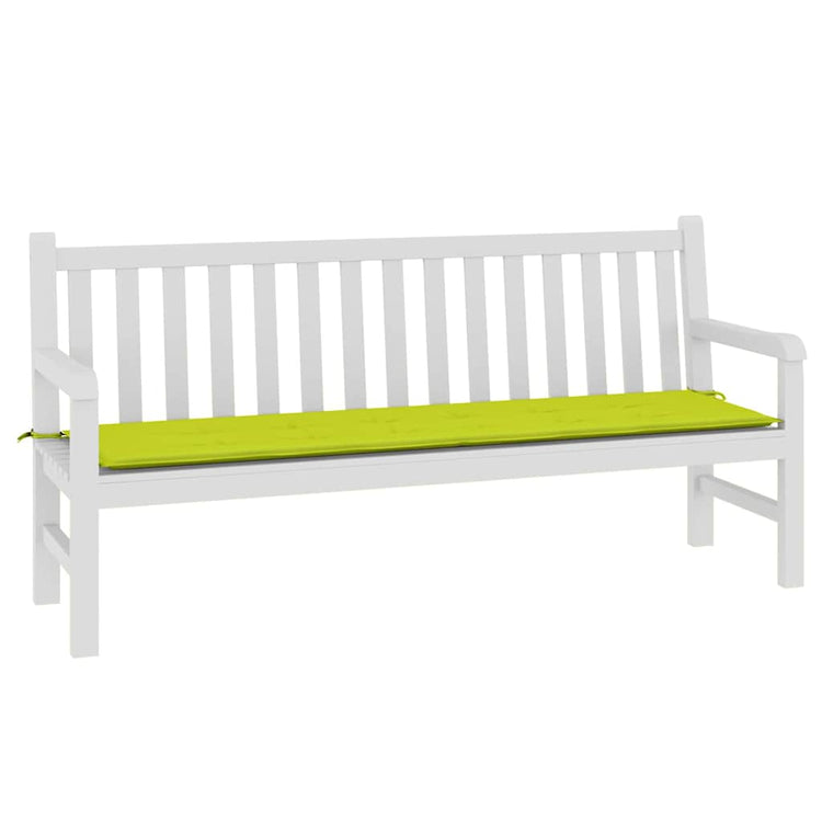 Vidaxl Garden Bench Kissen 180x50x3 cm Oxford Stoff klar grün