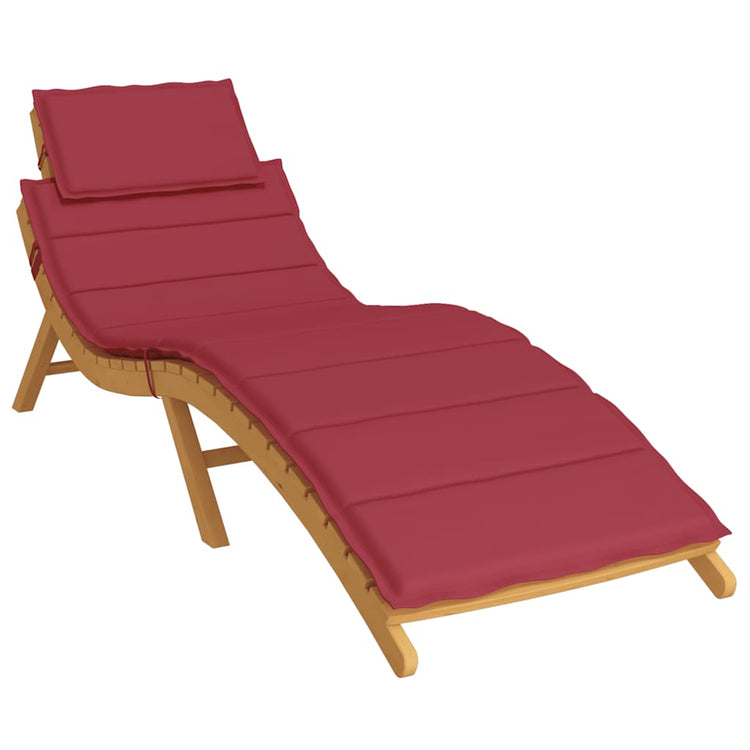 Vidaxl Lounge Kissen 186x58x3 cm Oxford Stoff Wein rot