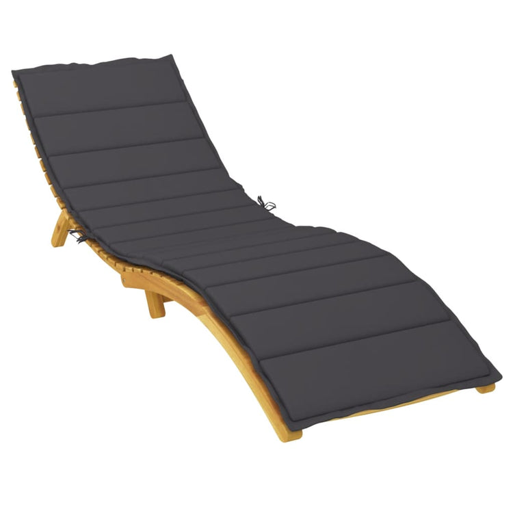 Vidaxl Lounger Kissen 200x60x3 cm Oxford Stoff schwarz