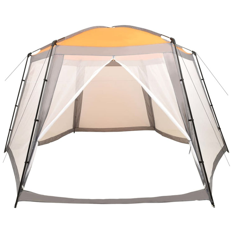 Vidaxl Schwimmbadzelt 660x580x250 cm Stoff grau