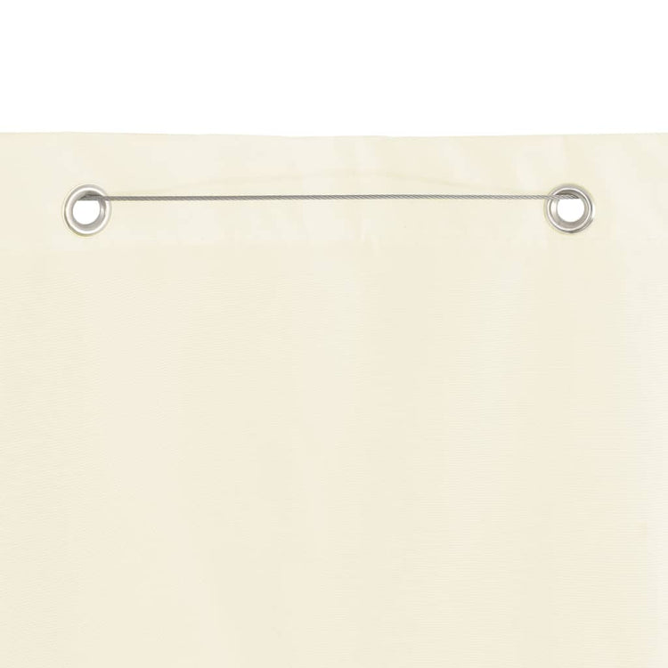 Vidaxl Balkon Bildschirm 120x240 cm Oxford Stoffcreme -Colored