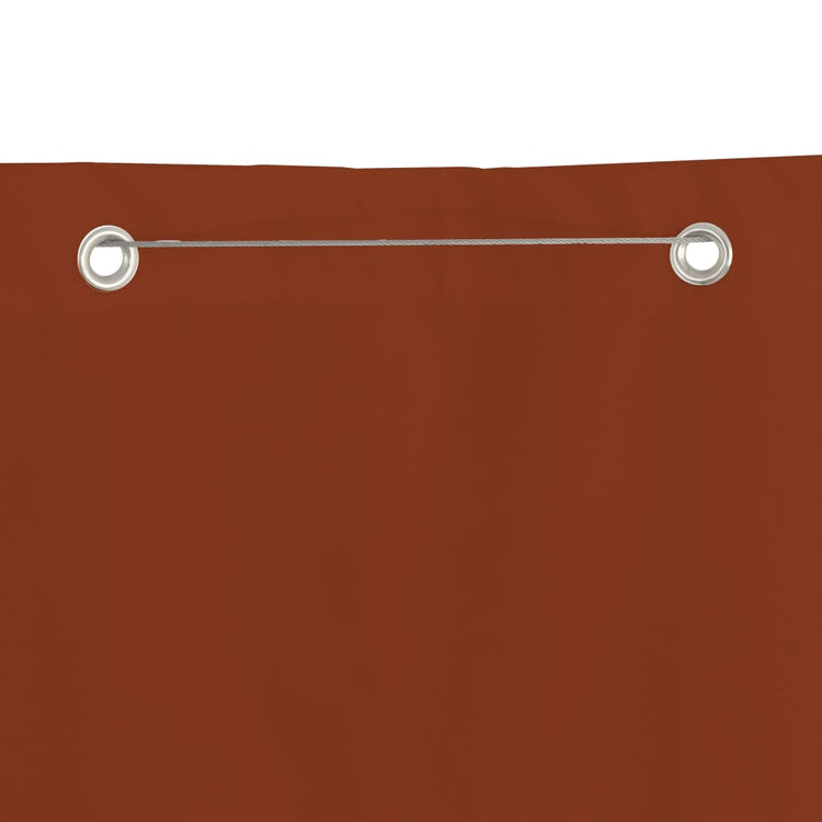 VIDAXL -Balkon -Bildschirm 140x240 cm Oxford Fabric Terracotta -Colored