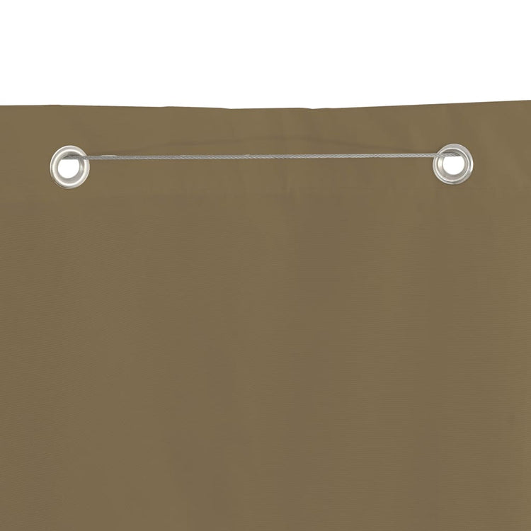 Vidaxl Balkon Bildschirm 140x240 cm Oxford Stofftaupe