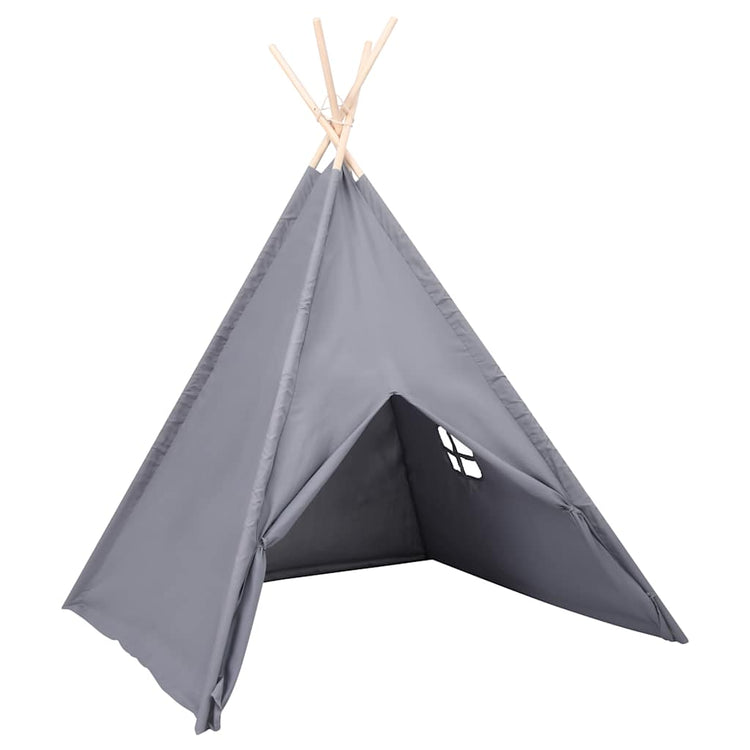 VidaXL Kinder-Tipi-Zelt mit Tasche 120x120x150 cm pfirsichgrau