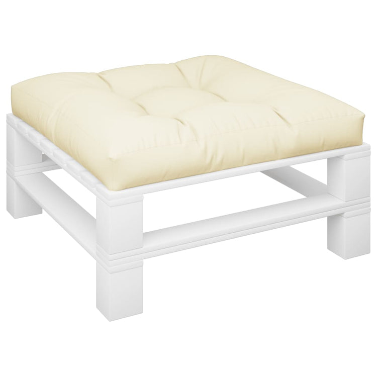 VIDAXL -Palettenkissen 80x80x12 cm Stoffcrème -Colored