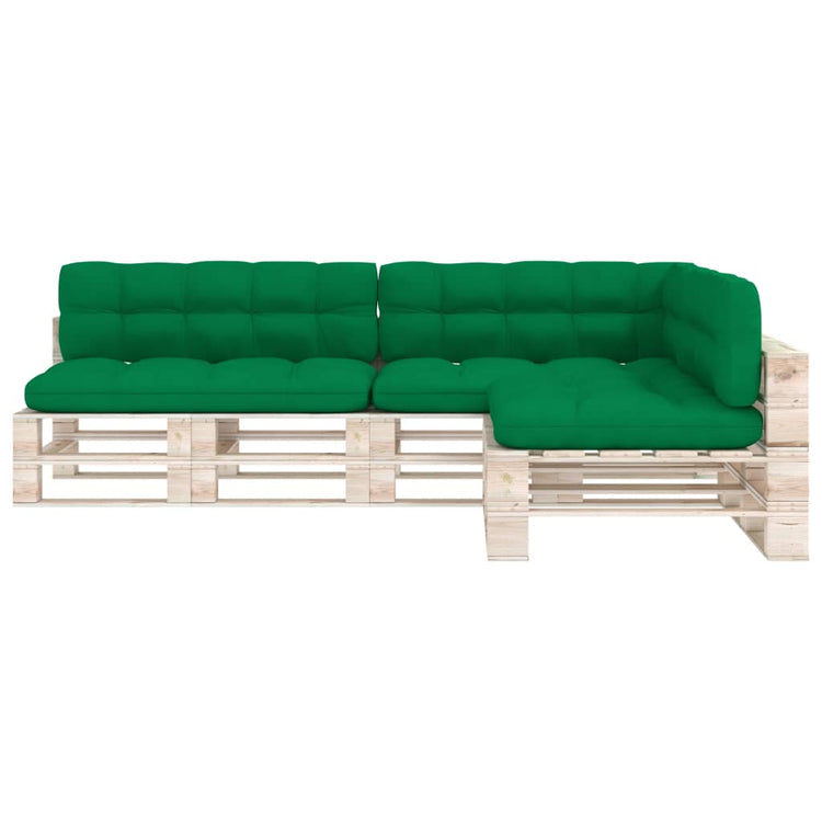 VIDAXL BANKUSSENS PALLET 7 ST GREEN
