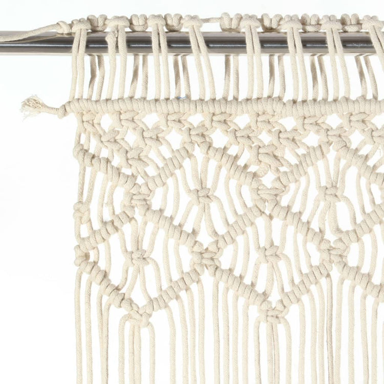 Vidaxl Vorhang Macramé 140x240 cm Baumwolle