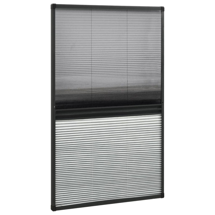 Vidaxx Plissee-Fensterschutz mit Verdunklung 80x160 cm Aluminium