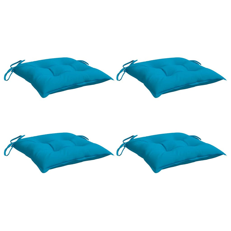 VIDAXL STUHR Kissen 4 Stcs 40x40x7 cm Oxford Stoff hellblau
