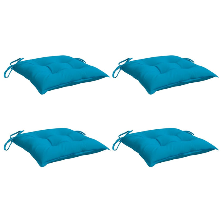 Vidaxl Stuhlkissen 4 ST 50x50x7 cm Oxford Stoff hellblau