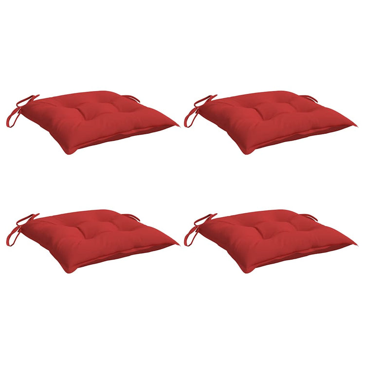 VidaXL Stuhlkissen 4 Stück 50x50x7 cm Oxford-Stoff rot
