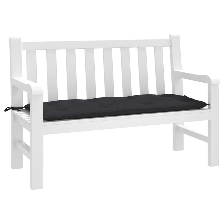 Vidaxl Gartenbank Kissen 120x50x7 cm Oxford Stoff schwarz