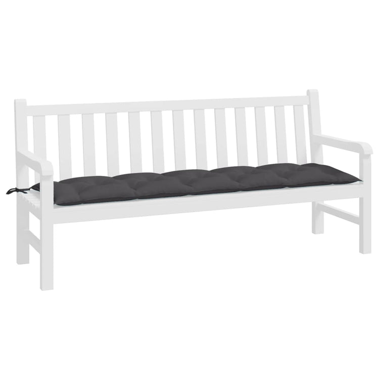 Vidaxl Garden Bench Kissen 180x50x7 cm Oxford Stoffanthrazit -gelöscht