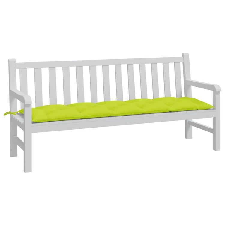 Vidaxl Garden Bench Kissen 180x50x7 cm Oxford Stoff klar grün