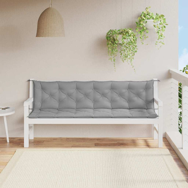 Vidaxx Gartenbankauflage 200x(50+50)x7 cm Oxford-Stoff grau