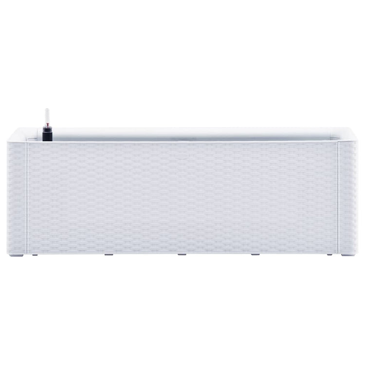 Vidaxl -Pflanzer hoch mit selbstschädlichem System 100x43x33 cm weiß