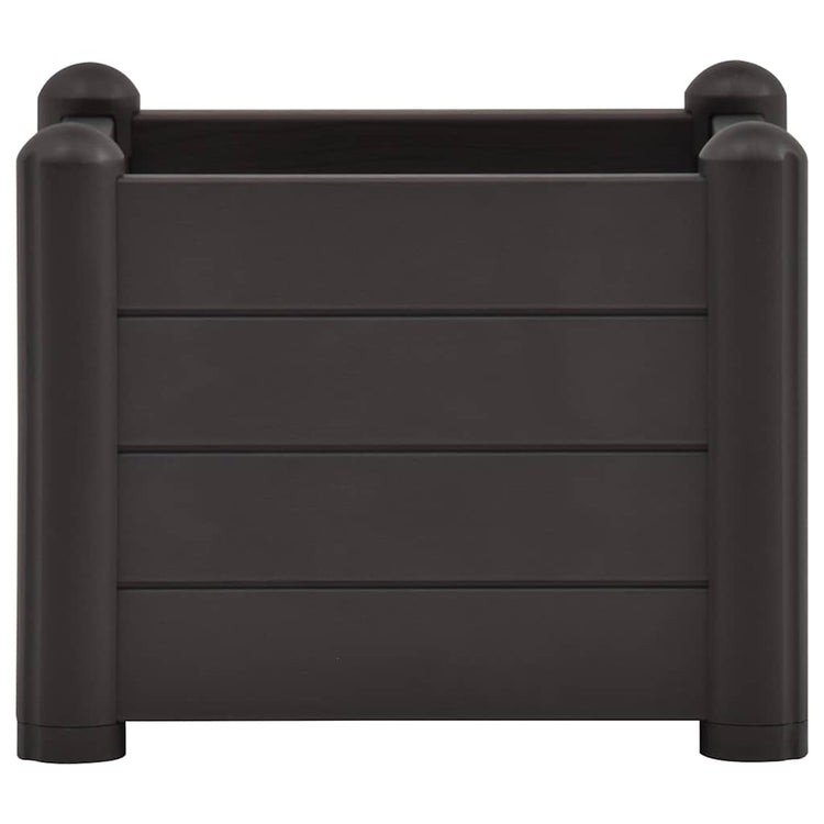 VIDAXL -Pflanzer erhöhte 43x43x35 cm PP Anthrazit
