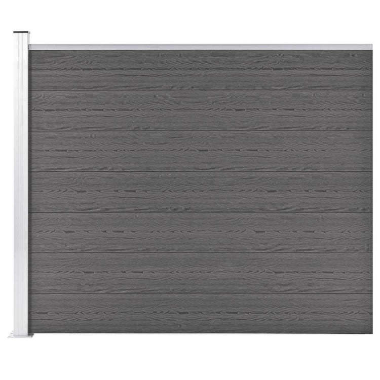 Vidaxxl Zaunelement 175x146 cm hkc grau
