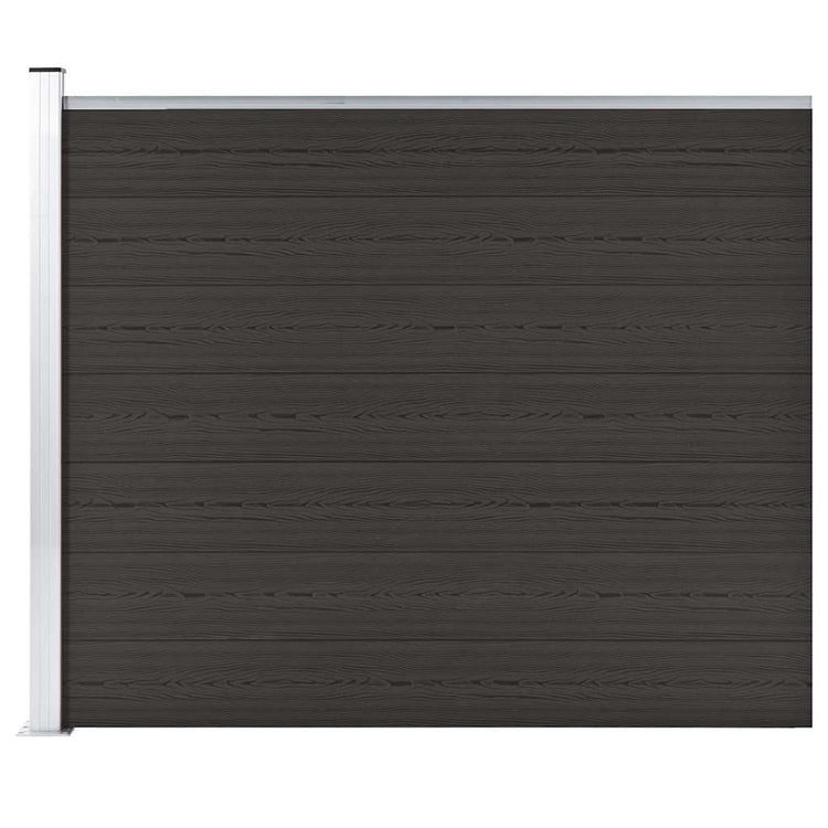 VIDAXL -Zauntafel 175x146 cm HKC Schwarz
