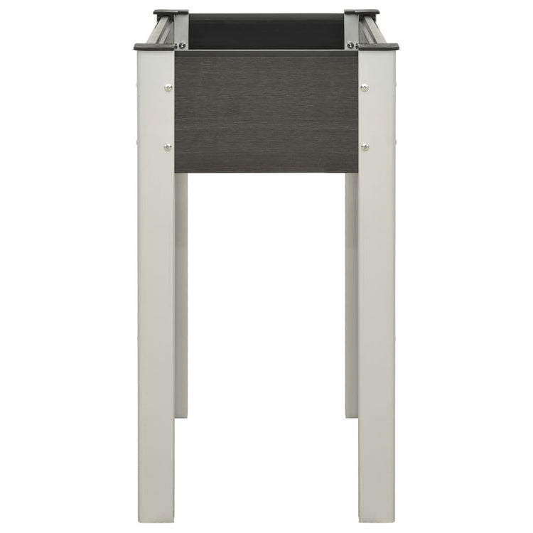 VIDAXL -Pflanzer erhöht 75 x 40 x 75 cm HKC Grau
