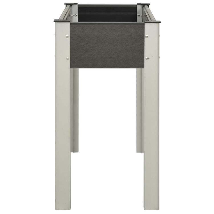 VIDAXL -Pflanzer erhoben 100x40x75 cm HKC Grau