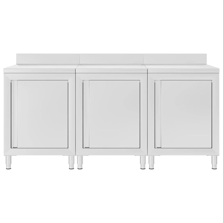 Vidaxl Worktafel Cabinet Commercial 180x60x96 cm Edelstahl