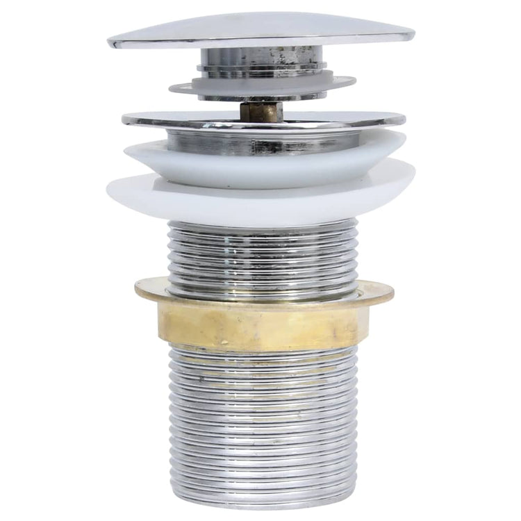 Vidaxl Drain Popup ohne Überlauf 6.4x6.4x9.1 cm Chromfarben