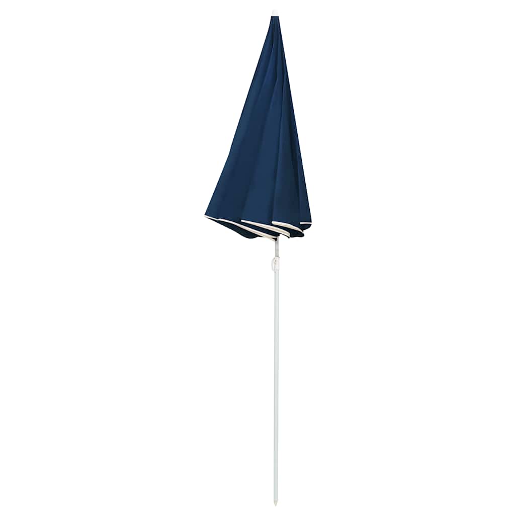 Vidaxl Sonnenschirm mit Stahlmast 180 cm blau