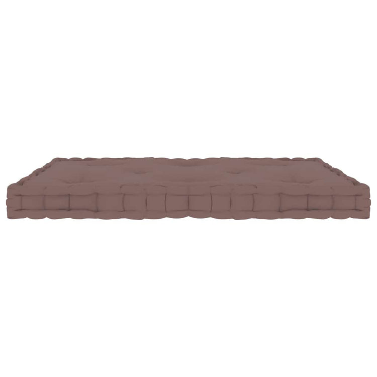 Vidaxx Paletten-Bodenkissen 73x40x7 cm Baumwolle Taupe