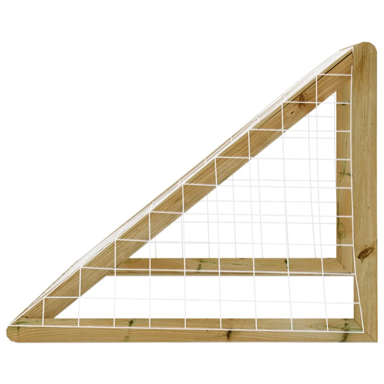 VIDAXL -Fußballtor mit Netto 160x80x100 cm imprägnierte Kiefer
