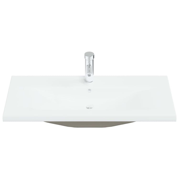 VIDAXL BAUBED -WAHMBAIN mit TAP 91x39x18 cm Keramik Weiß