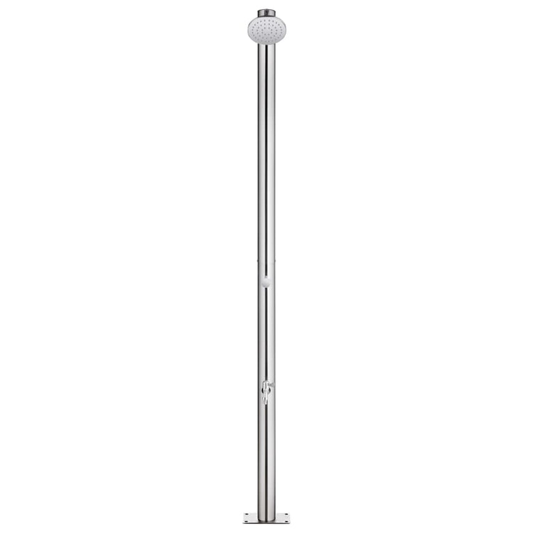 Vidaxl Outdoor -Dusche 215 cm Edelstahl