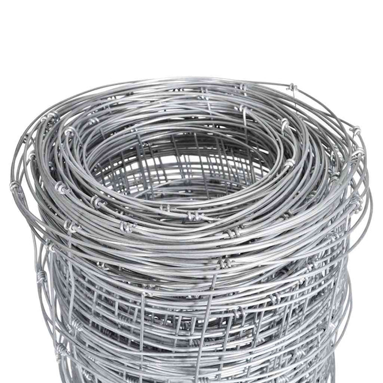 Vidaxl -Zaun 50 m 150 cm verzinkter Stahl Silberfarben