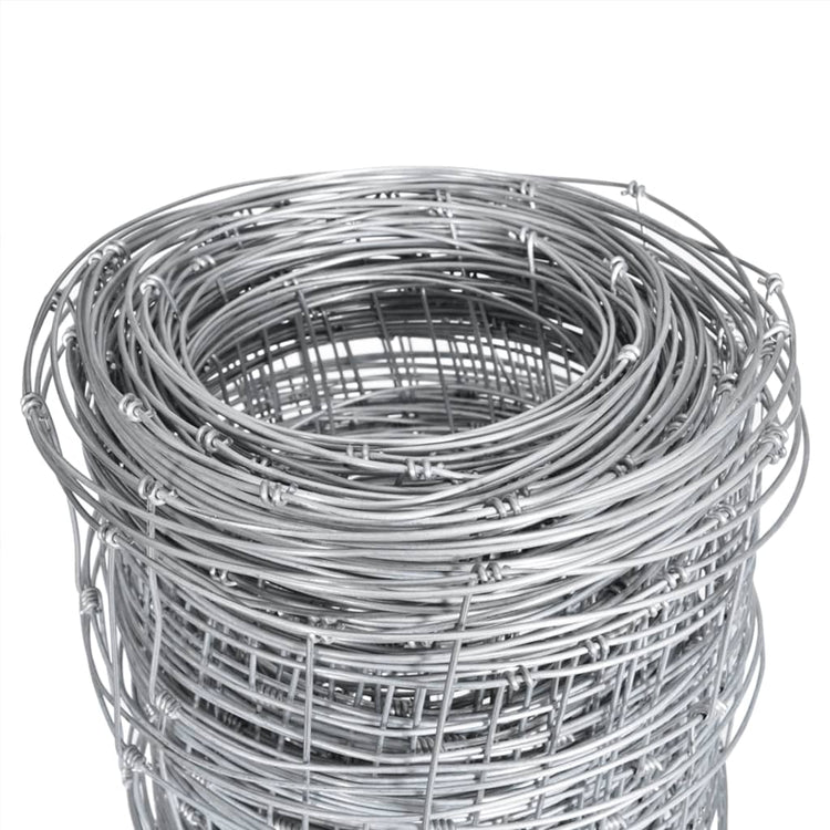 Vidaxl Gartenzaun 50x1,25 m verzinkter Stahl Silberfarbe