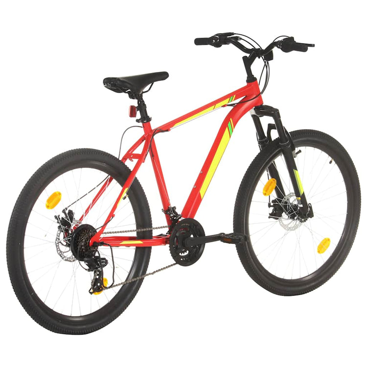 Vidaxl Mountainbike 21 Zahnräder 27,5 -Zoll -Räder 42 cm Rahmen rot