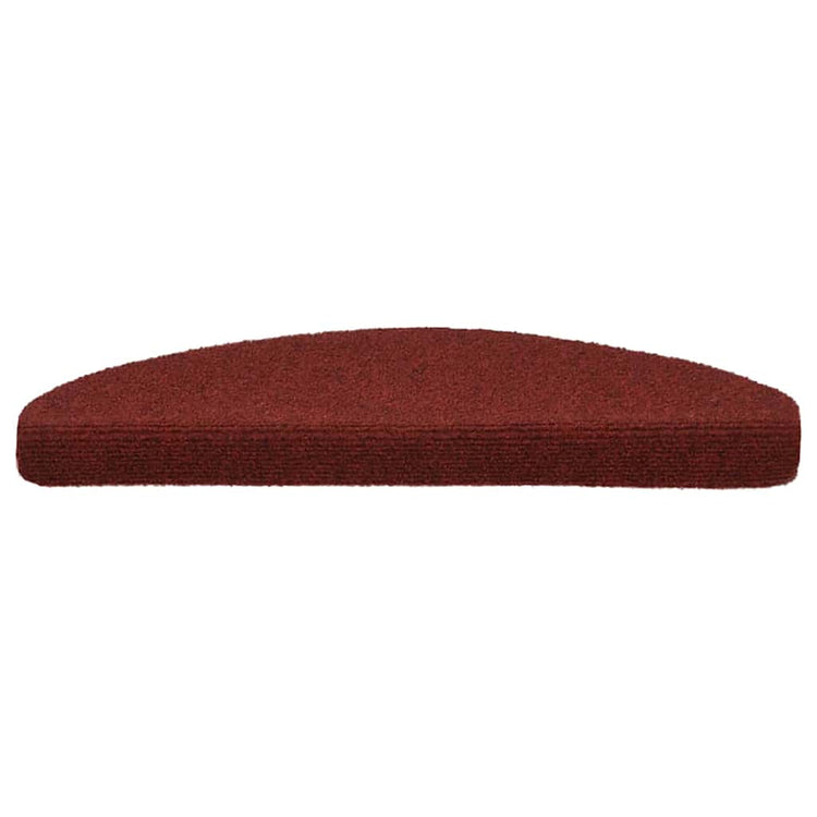 Vidaxl Treppenmatten Selbstadhäsiv 10 PCs 65x21x4 cm Nadel rot gefühlt