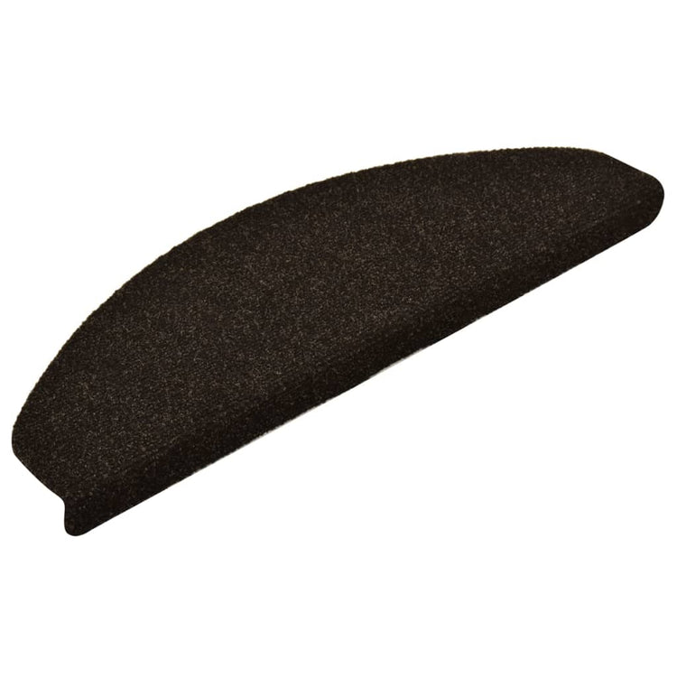 Vidaxl Treppenmatten Selbstadhäsiv 5 ST 65x21x4 cm Nadel sich dunkelbraun anfühlt