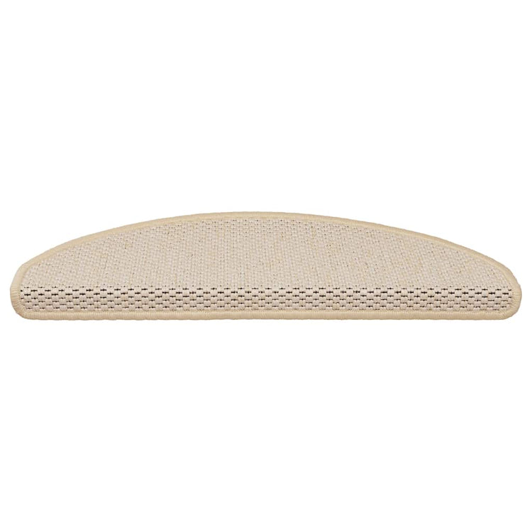 Vidaxl Treppenmatten selbstklebend 15 St. Sisal Look 65x21x4 cm Berber