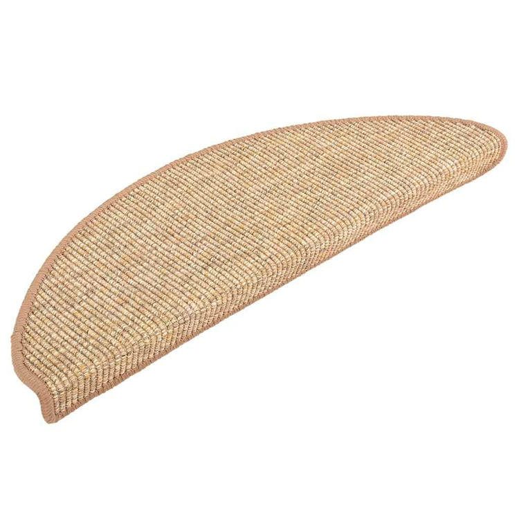 Vidaxl -Treppenmatten Selbstadhäsiv 15 St 56x17x3 cm hellbraun