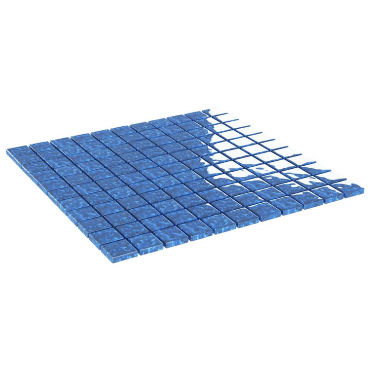 Vidaxl Mosaikfliesen 11 ST 30 x 30 cm Glasblau
