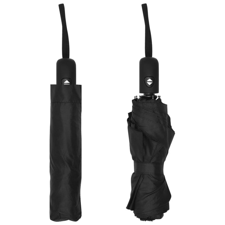 Vidaxl Regenschirm falten automatisch 95 cm schwarz faltbar